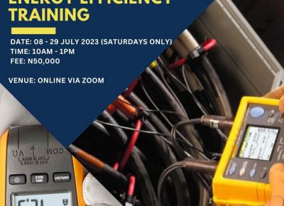 ENERGY AUDITING AND ENERGY EFFICIENCY TRAINING08 – 29 JULY 2023